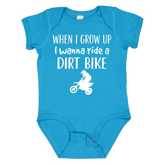Inktastic Dirt Biking Motocross Future Dirt Biker Boys or Girls Baby Bodysuit