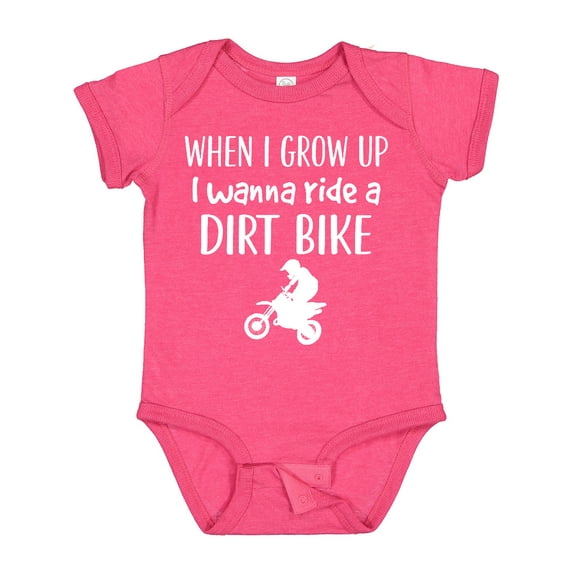 Inktastic Dirt Biking Motocross Future Dirt Biker Boys or Girls Baby Bodysuit