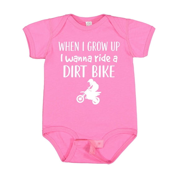 Inktastic Dirt Biking Motocross Future Dirt Biker Boys or Girls Baby Bodysuit