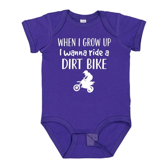 Inktastic Dirt Biking Motocross Future Dirt Biker Boys or Girls Baby Bodysuit
