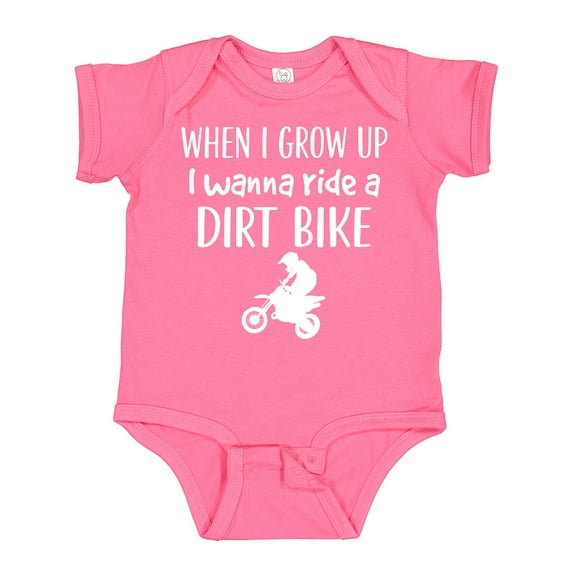 Inktastic Dirt Biking Motocross Future Dirt Biker Boys or Girls Baby Bodysuit