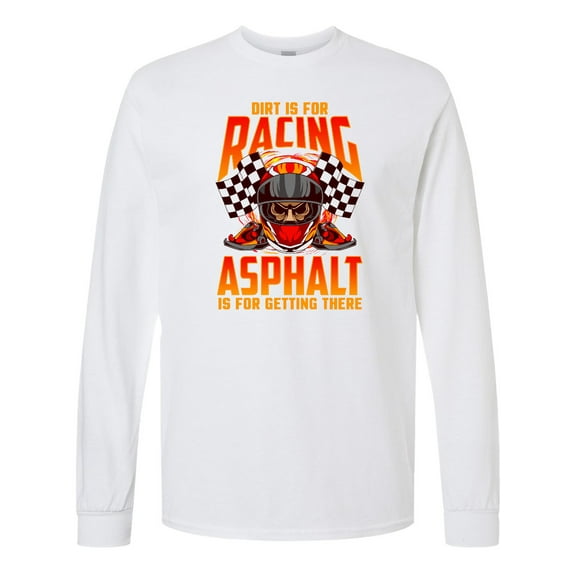 Inktastic Dirt Biking Motocross Racing Long Sleeve T-Shirt