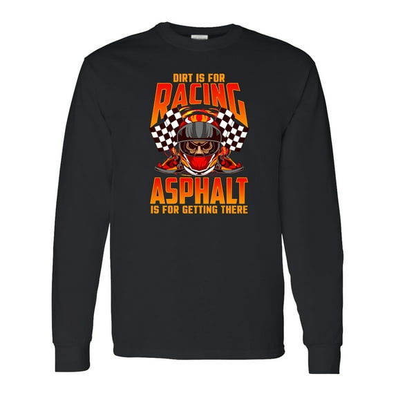 Inktastic Dirt Biking Motocross Racing Long Sleeve T-Shirt