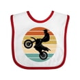 thumbnail image 1 of Inktastic Dirt Biking Motocross Retro Boys or Girls Baby Bib, 1 of 4