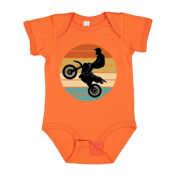 Inktastic Dirt Biking Motocross Retro Boys or Girls Baby Bodysuit