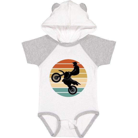 Inktastic Dirt Biking Motocross Retro Boys or Girls Baby Bodysuit