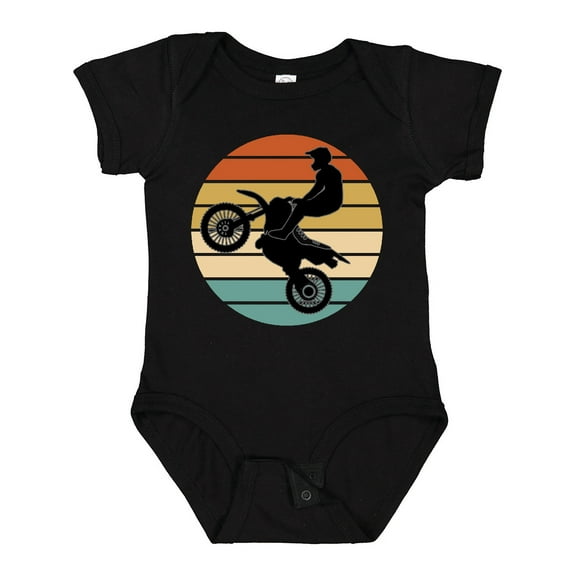 Inktastic Dirt Biking Motocross Retro Boys or Girls Baby Bodysuit