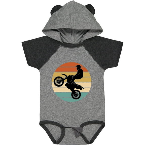 Inktastic Dirt Biking Motocross Retro Boys or Girls Baby Bodysuit