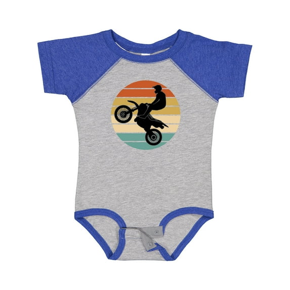 Inktastic Dirt Biking Motocross Retro Boys or Girls Baby Bodysuit