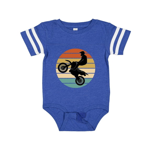 Inktastic Dirt Biking Motocross Retro Boys or Girls Baby Bodysuit