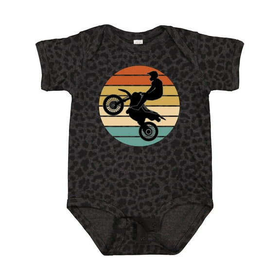 Inktastic Dirt Biking Motocross Retro Boys or Girls Baby Bodysuit