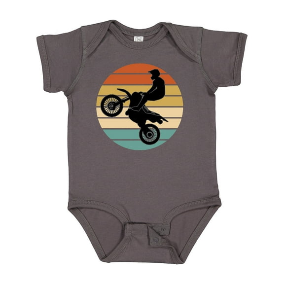 Inktastic Dirt Biking Motocross Retro Boys or Girls Baby Bodysuit