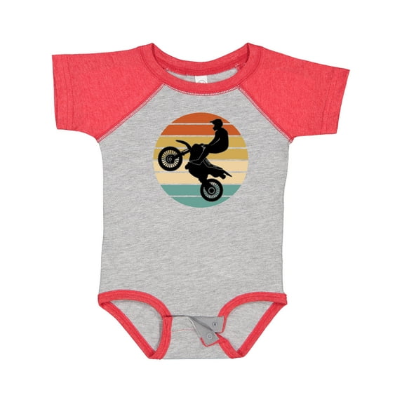 Inktastic Dirt Biking Motocross Retro Boys or Girls Baby Bodysuit