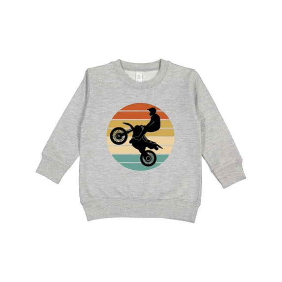 Inktastic Dirt Biking Motocross Retro Toddler Sweatshirt