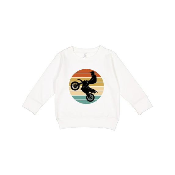 Inktastic Dirt Biking Motocross Retro Toddler Sweatshirt