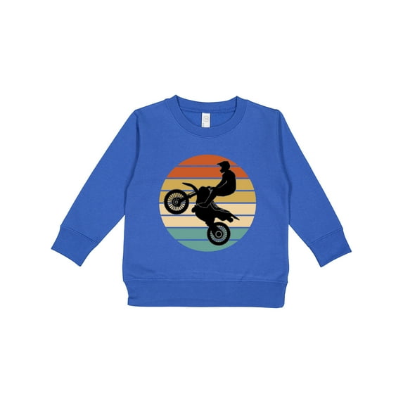 Inktastic Dirt Biking Motocross Retro Toddler Sweatshirt