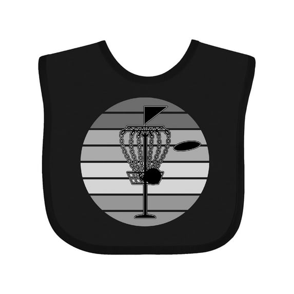 Inktastic Disc Golf Retro Sunset Boys or Girls Baby Bib