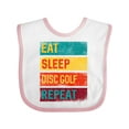 thumbnail image 1 of Inktastic Disc Golfer Eat Sleep Disc Golf Repeat Boys or Girls Baby Bib, 1 of 4