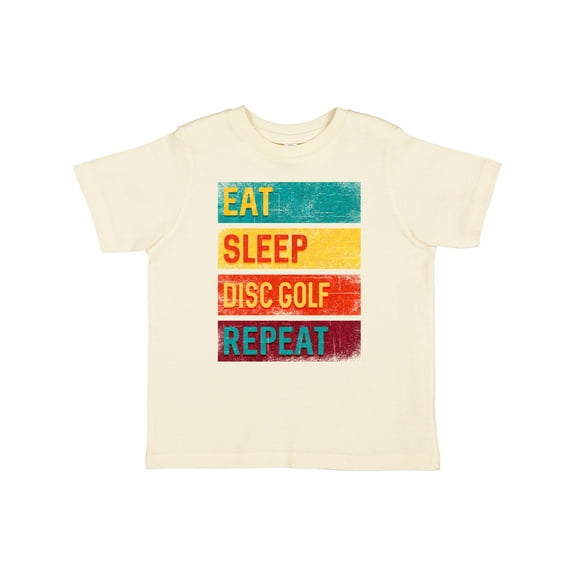 Inktastic Disc Golfer Eat Sleep Disc Golf Repeat Boys or Girls Toddler T-Shirt