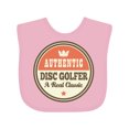 thumbnail image 1 of Inktastic Disc Golfer Vintage Classic Boys or Girls Baby Bib, 1 of 4