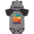 thumbnail image 1 of Inktastic Discus Thrower Eat Sleep Discus Repeat Boys or Girls Baby Bodysuit, 1 of 5