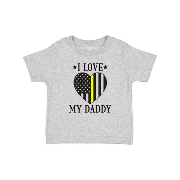 Inktastic Dispatcher Daddy Gold Line Emergency Boys or Girls Baby T-Shirt
