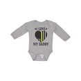 thumbnail image 1 of Inktastic Dispatcher Daddy Gold Line Emergency Boys or Girls Long Sleeve Baby Bodysuit, 1 of 5