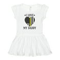 thumbnail image 1 of Inktastic Dispatcher Daddy Gold Line Emergency Girls Baby Dress, 1 of 5