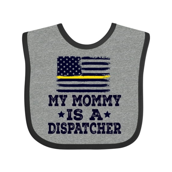 Inktastic Dispatcher Mom Emergency Boys or Girls Baby Bib