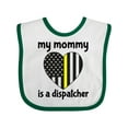 thumbnail image 1 of Inktastic Dispatcher Mom Emergency Gold Line Flag Boys or Girls Baby Bib, 1 of 4