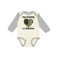 thumbnail image 1 of Inktastic Dispatcher Mom Emergency Gold Line Flag Boys or Girls Long Sleeve Baby Bodysuit, 1 of 5