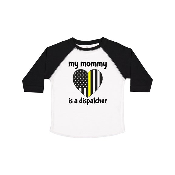Inktastic Dispatcher Mom Emergency Gold Line Flag Boys or Girls Toddler T-Shirt