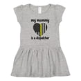 thumbnail image 1 of Inktastic Dispatcher Mom Emergency Gold Line Flag Girls Toddler Dress, 1 of 5