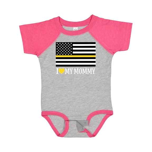 Inktastic Dispatcher Mom Flag Boys or Girls Baby Bodysuit