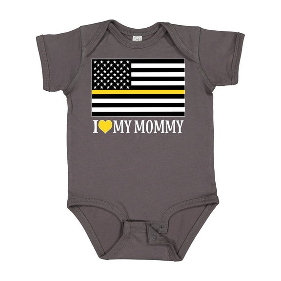 Inktastic Dispatcher Mom Flag Boys or Girls Baby Bodysuit