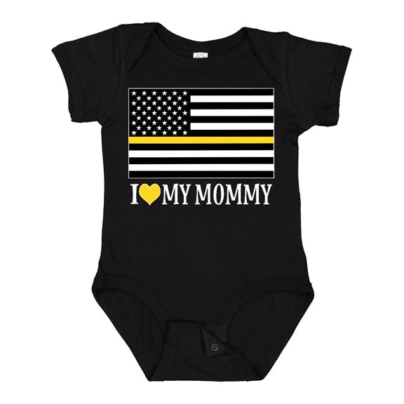 Inktastic Dispatcher Mom Flag Boys or Girls Baby Bodysuit