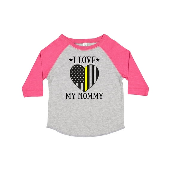 Inktastic Dispatcher Mommy Gold Line Emergency Boys or Girls Toddler T-Shirt