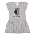 thumbnail image 1 of Inktastic Dispatcher Mommy Gold Line Emergency Girls Toddler Dress, 1 of 5