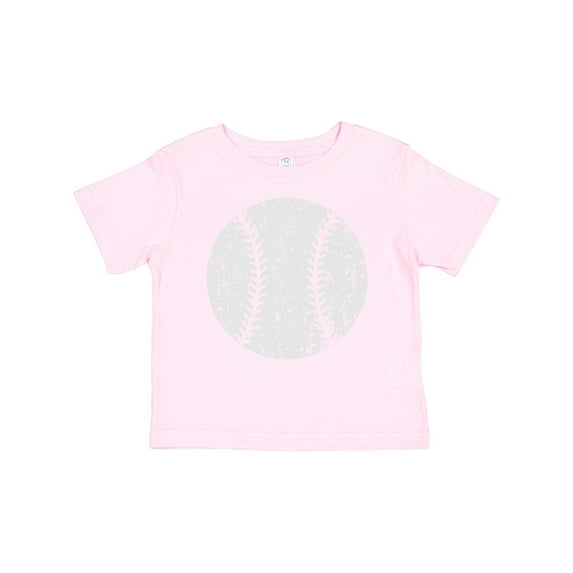 Inktastic Distressed Baseball in White Boys or Girls Baby T-Shirt