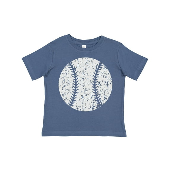 Inktastic Distressed Baseball in White Boys or Girls Toddler T-Shirt