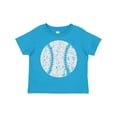 thumbnail image 1 of Inktastic Distressed Baseball in White Boys or Girls Toddler T-Shirt, 1 of 5