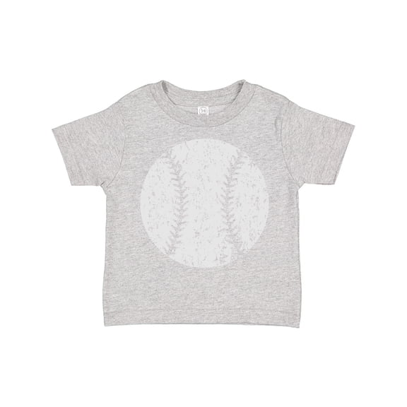 Inktastic Distressed Baseball in White Boys or Girls Toddler T-Shirt