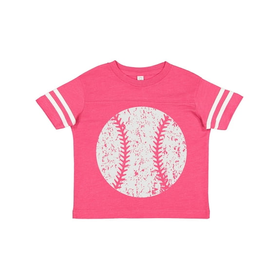 Inktastic Distressed Baseball in White Boys or Girls Toddler T-Shirt