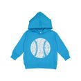 thumbnail image 1 of Inktastic Distressed Baseball in White Toddler Hoodie, 1 of 4
