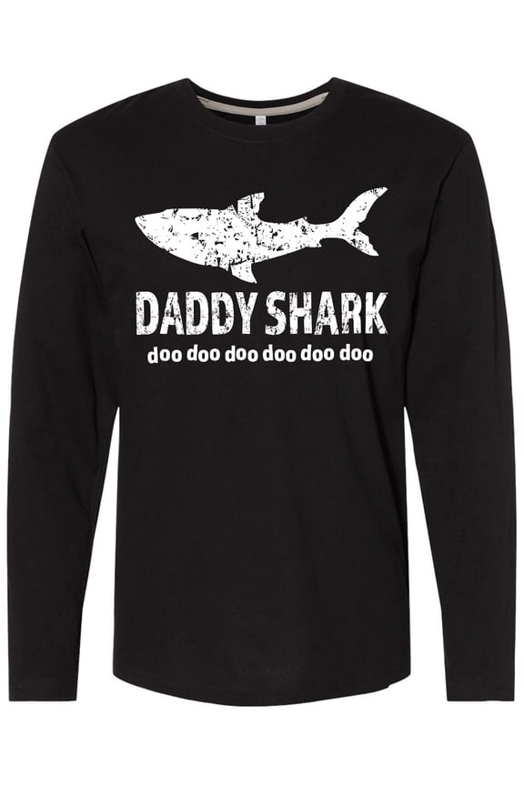 Distressed Daddy Shark Long Sleeve T-Shirt