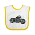 thumbnail image 1 of Inktastic Distressed Motorcycle Boys or Girls Baby Bib, 1 of 4