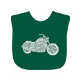 thumbnail image 1 of Inktastic Distressed Motorcycle Boys or Girls Baby Bib, 1 of 4