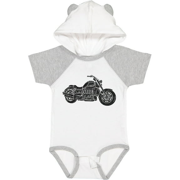 Inktastic Distressed Motorcycle Boys or Girls Baby Bodysuit