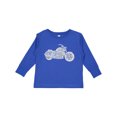 thumbnail image 1 of Inktastic Distressed Motorcycle Boys or Girls Long Sleeve Toddler T-Shirt, 1 of 5