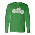 thumbnail image 1 of Inktastic Distressed Motorcycle Long Sleeve T-Shirt, 1 of 5